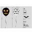 Halloween Window Clings - Static Skeleton Ghosts Bats Spider Web Pumpkin Balloon Carousel 2