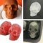 Skull Shaped Whisky Cocktail Ice Cubes Tray - Silicone Mold for Candy and Ice Cr Carousel 4