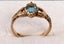 9ct gold with topaz stone claddagh ring . Carousel 2
