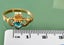9ct gold with topaz stone claddagh ring . Carousel 7