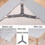 Set of 8 Adjustable Triangular Elastic Straps - Clips for Bed Sheets/Mattress Co Carousel 3