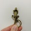 Antique Style Brass Lizard Miniature Figurine Keychain Pendant Decor Carousel 3