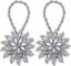 2 Pcs Crystal Curtain Magnetic Tiebacks - Decorative Big Flower Curtain Clips Bu Carousel 1