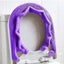 Toilet Seat Cover, With Snaps Fixed Stretchable Washable Fiber Cloth Carousel 4