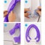 Toilet Seat Cover, With Snaps Fixed Stretchable Washable Fiber Cloth Carousel 5