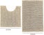 Non-slip Bath Mat Set, 2 Piece Bath Mat 50x80cm, Microfiber Chenille Toilet Mat Carousel 4