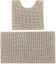Non-slip Bath Mat Set, 2 Piece Bath Mat 50x80cm, Microfiber Chenille Toilet Mat Carousel 5