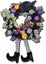 Vintage Halloween Wreath - Witch's Paw, Pumpkin, Maple Leaf Carousel 1