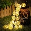LED String Light Solar Fairy Lights 5m 20LED Warm Light Waterproof Carousel 3