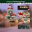2PCS Solar Christmas Tree Outdoor Yard Xmas Decoration Carousel 4