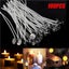 100pcs 6in Natural Cotton Candle Wicks, Lead-free, Non-toxic Pre-waxed Low Smoke Carousel 1