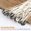 100pcs 6in Natural Cotton Candle Wicks, Lead-free, Non-toxic Pre-waxed Low Smoke Carousel 3
