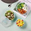 Silicone Collapsible Food Storage Container With Airtight Lid And Air Vent 3pack Carousel 3