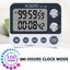 Digital Dual Kitchen Timer, 3 Channels Count Up/down Timer, Cooking Timer, Large Carousel 2