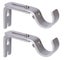 2 Pcs Adjustable Wall Bracket Curtain Rod Bracket Curtain Rod Bracket Stainless Carousel 3