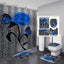 Floral Shower Curtain Sets,waterproof Fabric Shower Curtain Bathroom Decor Carousel 1