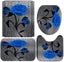 Floral Shower Curtain Sets,waterproof Fabric Shower Curtain Bathroom Decor Carousel 2