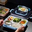 304 Stainless Steel Canteen Microwave Food Insulation Compartments Lunch Box Carousel 3