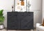 Chest of 8 Drawers Black Bedroom Dresser Storage Organizer Unit Fabric Carousel 2