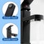 Matte Black Basin Mixer Tap - Single Lever Bathroom Faucet, Modern Design Carousel 3
