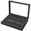 Velvet Ring Storage Box - Jewelry Holder With Clear Glass Lid Hold Up To Display Carousel 1