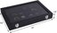 Velvet Jewelry Box, Jewelry Display, 24 Compartments, Glass Lid, Black, Faj-083 Carousel 3