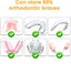 Denture Case Portable Denture Retainer Box Reusable Denture Holder Box with V Carousel 3