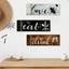 3 Pcs Wooden Wall Art Signs Rustic Wooden Eat Drink Love Wood Sign Decorative Carousel 1