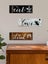 3 Pcs Wooden Wall Art Signs Rustic Wooden Eat Drink Love Wood Sign Decorative Carousel 3