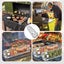 Rotisserie Basket Stainless Steel Grilled Cage Barbecue Rolling Grill Basket Carousel 9