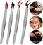 4pcs Tweezers Set with Rubber Tip Stainless Steel Tweezers Kit with 2 Flat Ti Carousel 2