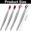 4pcs Tweezers Set with Rubber Tip Stainless Steel Tweezers Kit with 2 Flat Ti Carousel 5