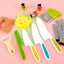 13Pcs Kids Kitchen Cutter Set with Gloves Serrated Edge Cutter Cutting Board Carousel 2
