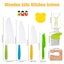 13Pcs Kids Kitchen Cutter Set with Gloves Serrated Edge Cutter Cutting Board Carousel 7