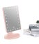 LED Lights Makeup Mirror with Cosmetic Organizer TD06 - Pink Carousel 1