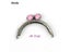 10 Pcs/Lot 8.5 CM Semicircle Silver Tone Lace Flat Bead Metal Purse Frame Kiss Carousel 5