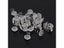 50PCS Clear Heads Twist Pins Fixed Fastener For Upholstery Blankets Sofa Sets Carousel 5