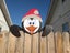 Christmas Fence Peeker Decoration Christmas Theme DIY Outdoor Garden Signs Carousel 1