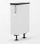 200mm wide Base cabinet - Melamine White Carousel 1