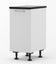 1600mm Wide Kitchenette Naples white glossy Carousel 4