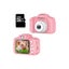 Kids Camera Children Digital Mini Camera 32GB Memory Card HD Camcorder-Pink Carousel 3