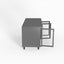Thermaster Fed-X Three Glass Door Bench Fridge XUB7C18G3V Carousel 7