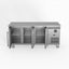 Thermaster Fed-X Three Glass Door Bench Fridge XUB7C18G3V Carousel 19