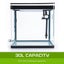 Dynamic Power Aquarium Fish Tank 30l Curved Glass Rgb Led Carousel 3