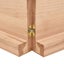 Table Top Light Brown 180x50x6 Cm Treated Solid Wood Oak Topltkx Carousel 5