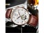 KINYUED Mens Luxury Original Brand Watches Men Skeleton Tourbillon Mechanical Carousel 3