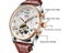 KINYUED Mens Luxury Original Brand Watches Men Skeleton Tourbillon Mechanical Carousel 5