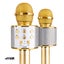 Karaoke Mic with built-in Speakers BT/MP3 Gold Carousel 8