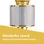 Karaoke Mic with built-in Speakers BT/MP3 Gold Carousel 12