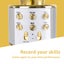 Karaoke Mic with built-in Speakers BT/MP3 Gold Carousel 14